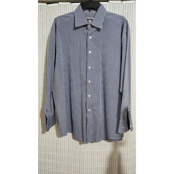 Linea Uomo Shirt For Men Size XL Color Blue Navy Long Sleeve  B5 - Picture 11 of 11